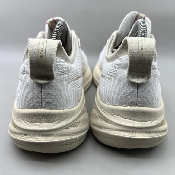 Asics Gel Nimbus 26 Running Shoes Women Size 9 White Beige Comfort Low Sneakers - Picture 4 of 8